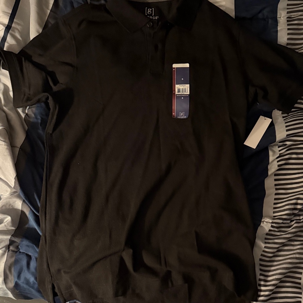 George Men's Polo Shirt in Black